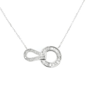 14K WG Dainty Diamond Necklace