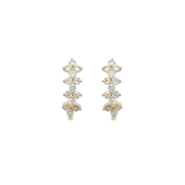 Flower Fancy Diamond Stud Earrings | Radiant Bay-sgquangbinhtourist.com.vn
